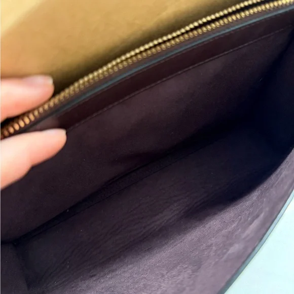 Coach Parker Chain Black Leather Shoulder Bag - Picture 9 of 11